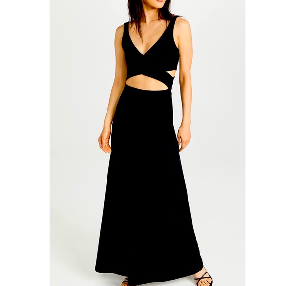 Susana Monaco Dresses & Skirts - $275⬇️NWT Susana Monaco cutout midriff maxi tank dress flowy colorblock slip